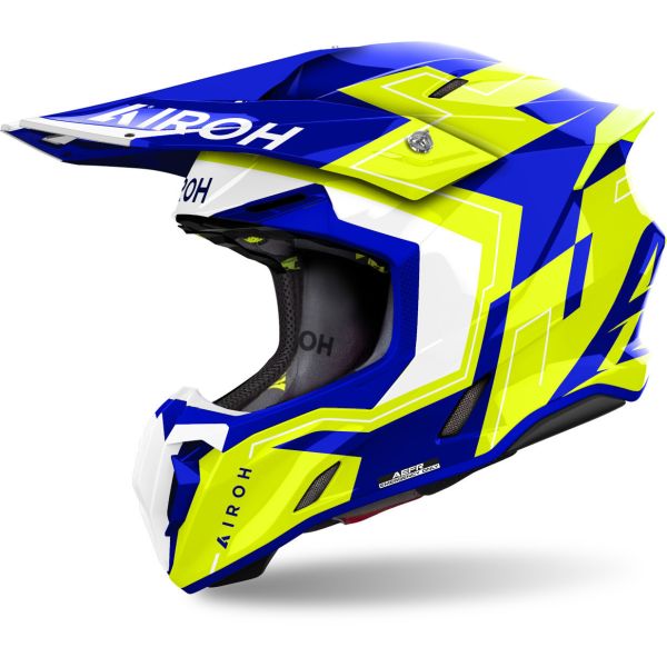 Casti Cross-Enduro Airoh Casca Moto MX/Enduro Twist 3 Dizzy Blue Yellow 24