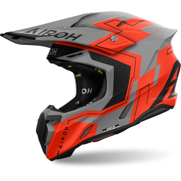 Casti Cross-Enduro Airoh Casca Moto MX/Enduro Twist 3 Dizzy Orange Fluo Matt 24