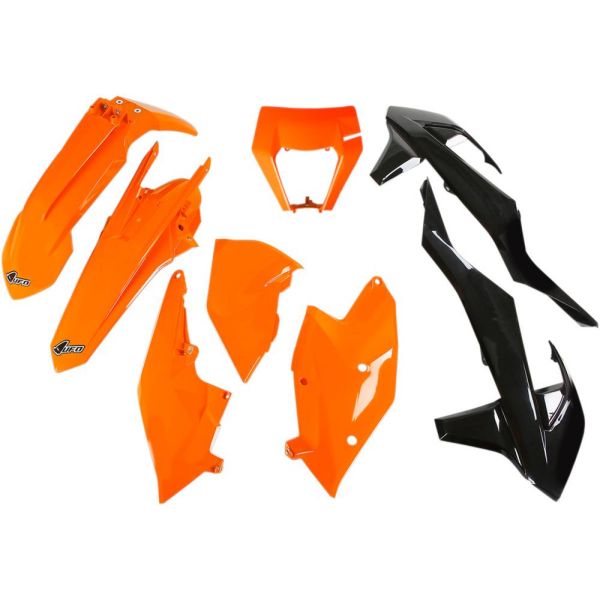 Plastice MX-Enduro Ufo Kit Complet KTM EXC 2017-2019 Culoare OEM 19