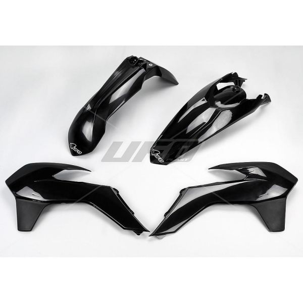 Plastice MX-Enduro Ufo Kit Complet Plastice KTM EXC 2014-2016 Black KTKIT516E-001