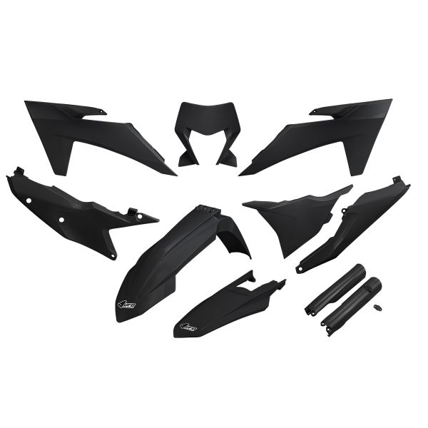 Plastics MX-Enduro Ufo Body Kit KTM EXC/EXC-F 125-500 2024 Black