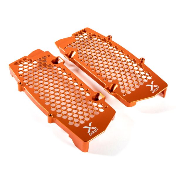 Radiator Guards X-Grip Radiator Guard Set KTM/HSQ/GAS EXC(F)/SX(F)Tei/FE/TC/FC/EC(F) Orange XG-2357