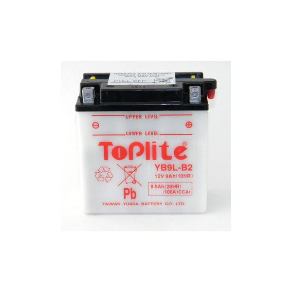  Yuasa Toplite YB9L-B2 (CU INTR., NU INCL. ACID)