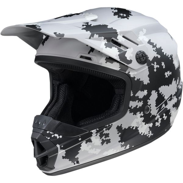 Kids Helmets MX-Enduro Z1R Helmet Enduro Youth Rise Camo 2 Gray