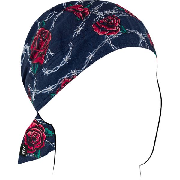 Face Masks ZanHeadGear Headwrap Flydanna Cotton Barbwroses Z604