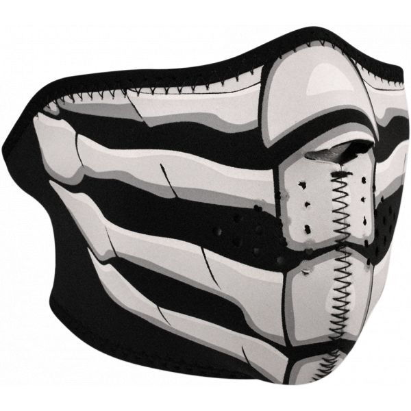 Face Masks ZanHeadGear Half Face Mask Glow-in-the-dark Bone Breath One Size Wnfm168hg