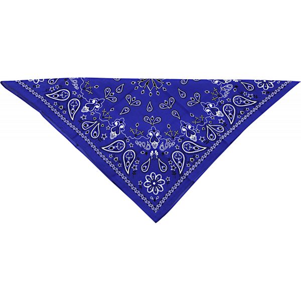 Face Masks ZanHeadGear Paisley Cotton Bandana Navy B002