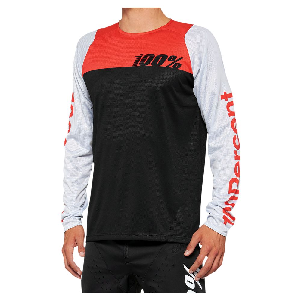 Bike Jersey R-CORE LS BK/RD 24