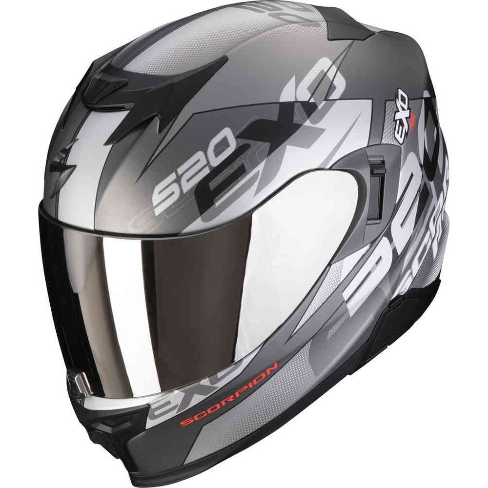 Moto Helmet Full-Face 520 Evo Air Cover Argintiu Mat/Rosu
