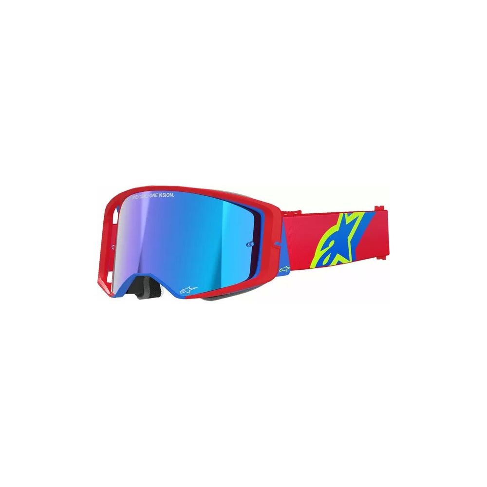 Ochelari Moto MX/Enduro Supertech Corp ABS Vision Red/Blue/Yellow/ Mirror Blue