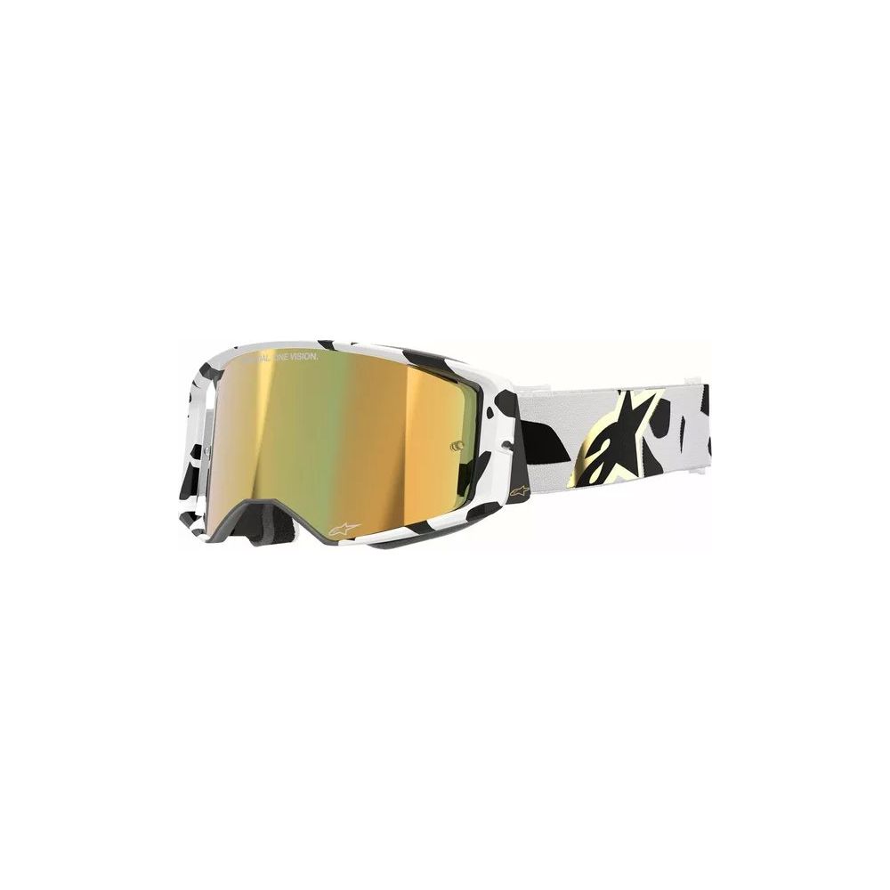 MX/Enduro Goggles Supertech Corp ABS Vision White/Black/Gold/Mirror Gold
