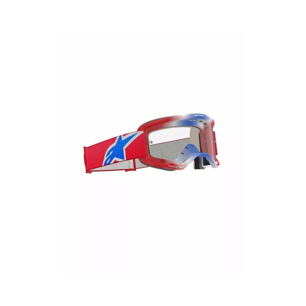 MX/Enduro Goggles Vision 5 Corp Red/White/Blue/Clear