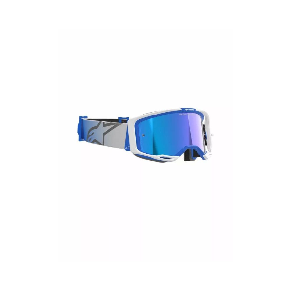 MX/Enduro Goggles Vision 8 Corp Blue/White/Mirror Blue