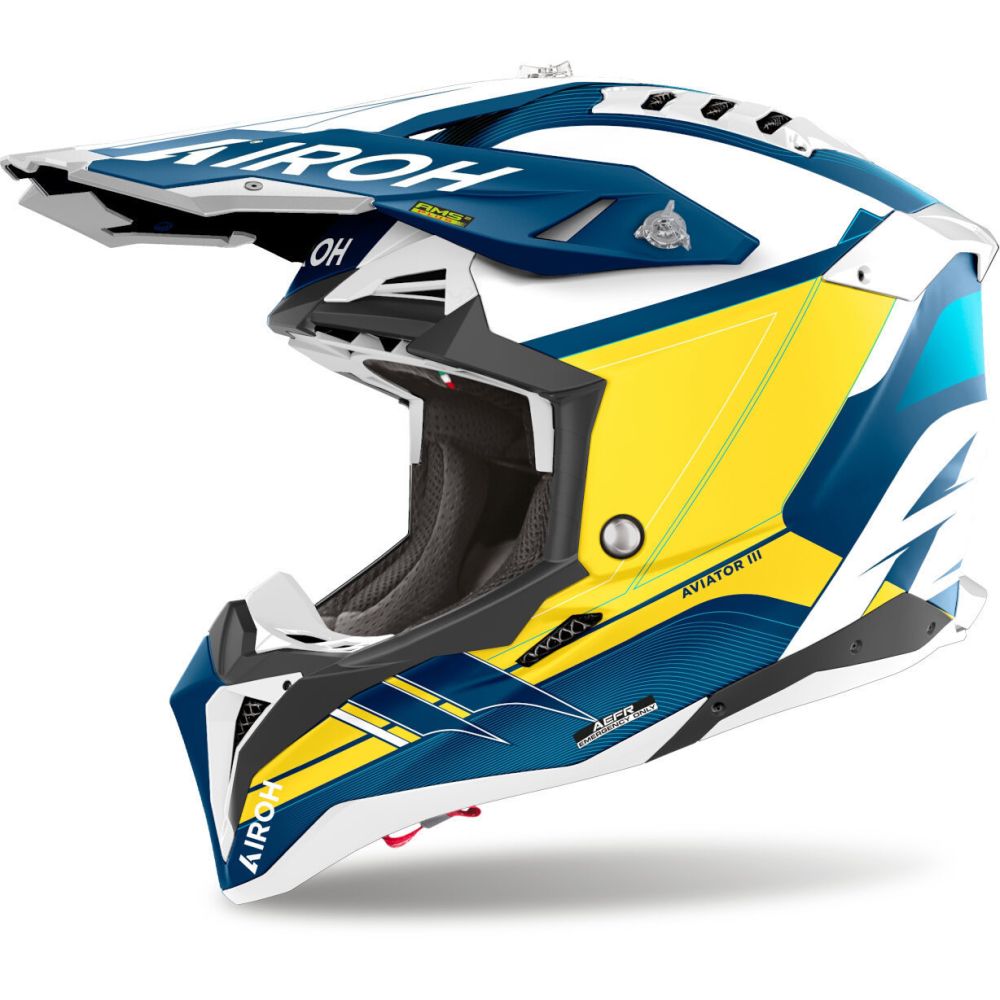 Casca Moto Mx/Enduro Aviator 3 Saber Blue Matt 24