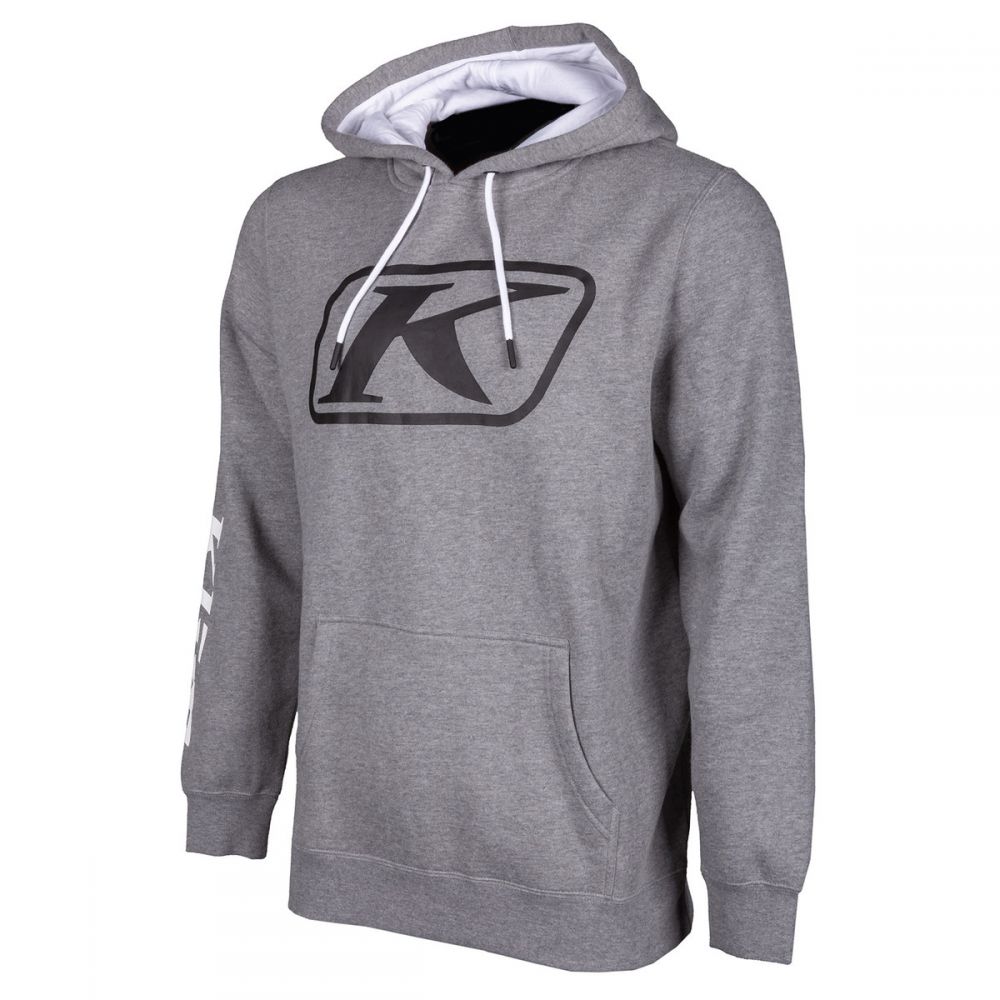 K Corp Heatherd Gray/Black Hoodie