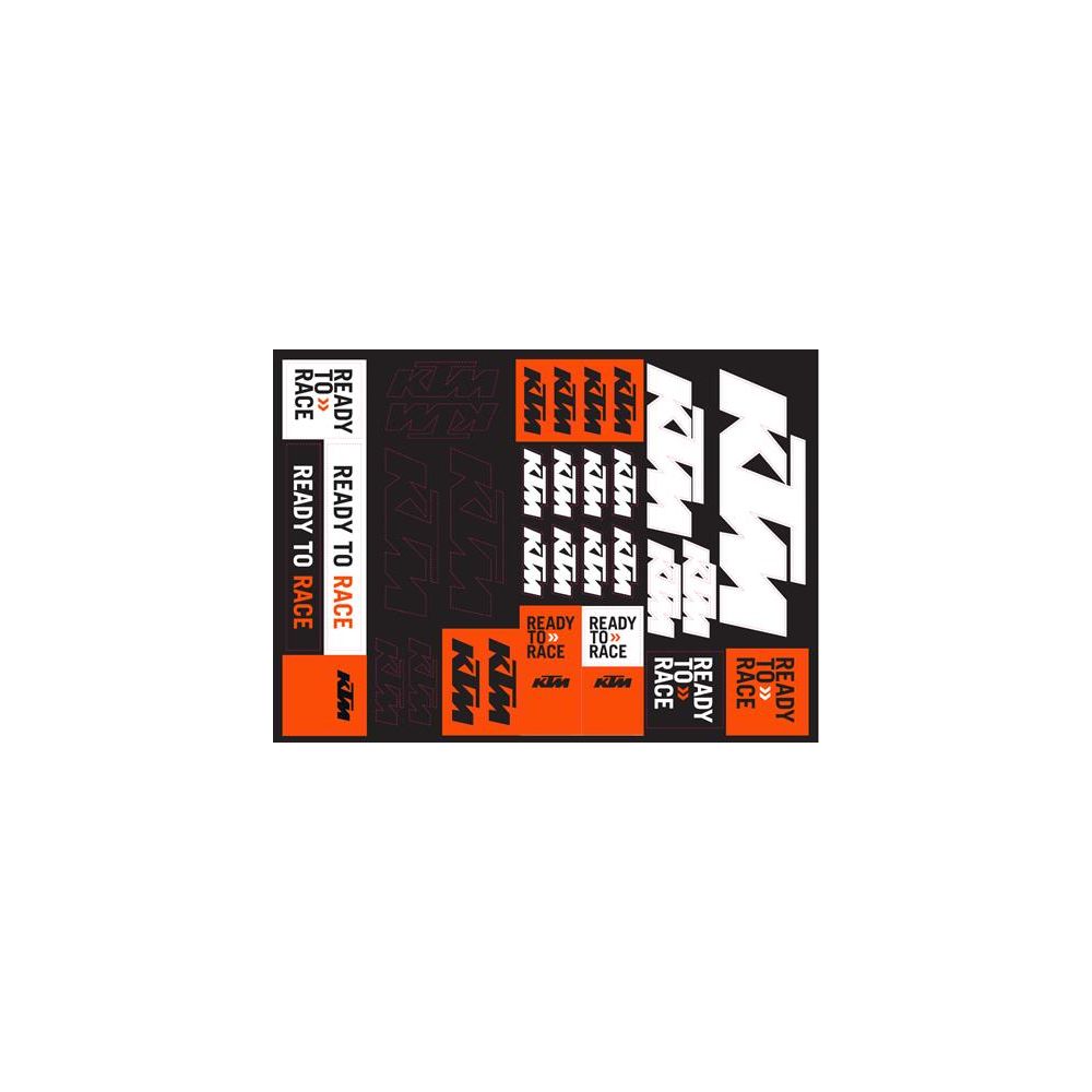 TEAM CORPORATE STICKER SHEET KTM