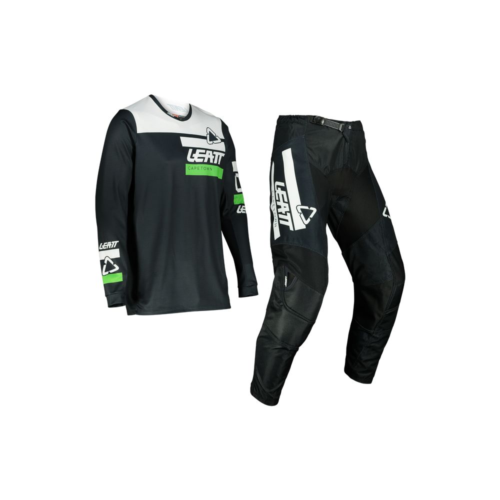 Ride Moto 3.5 V22 Black/Green Pants + Jersey Combo