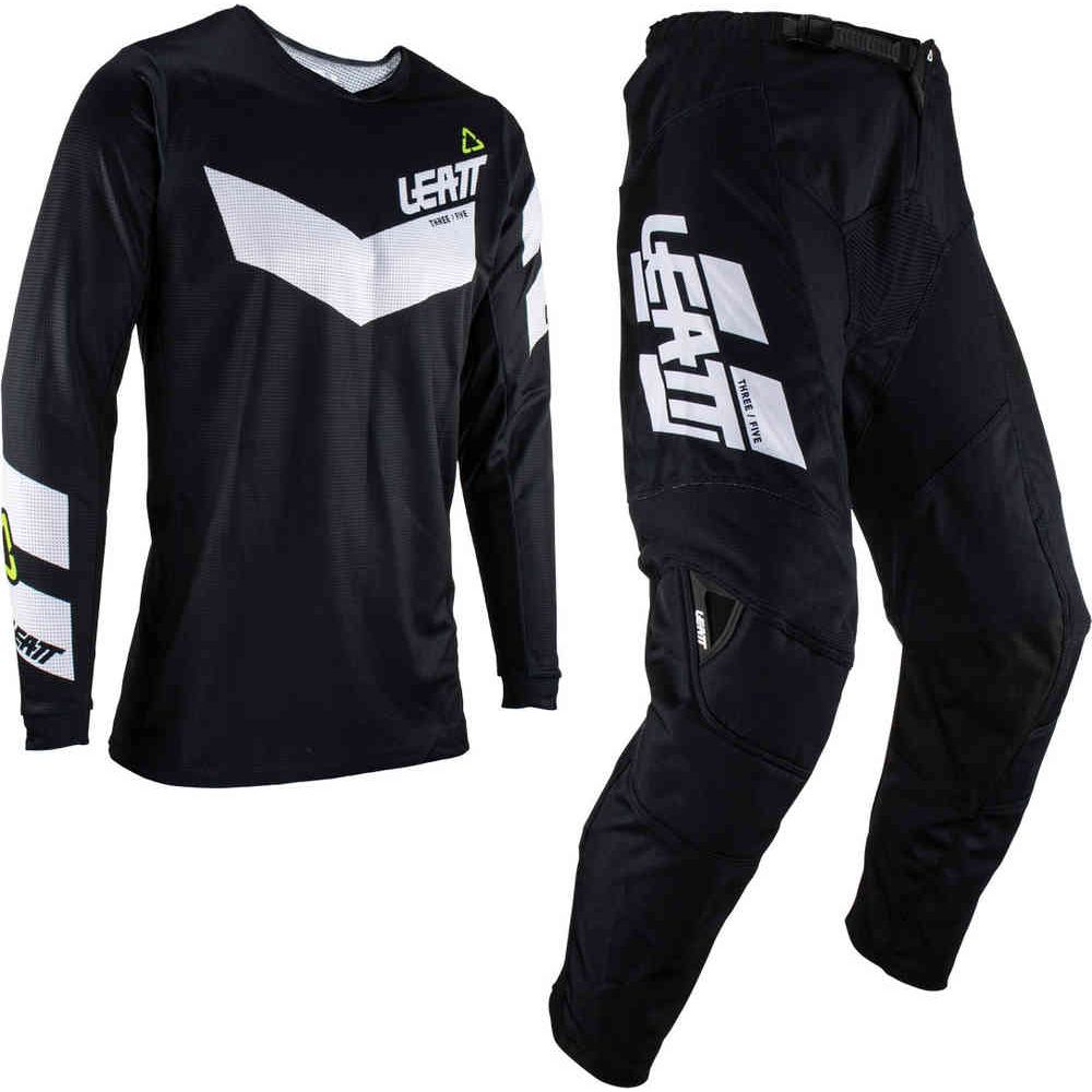 Combo Jersey + Pants Ride Kit Moto 3.5 Black/White
