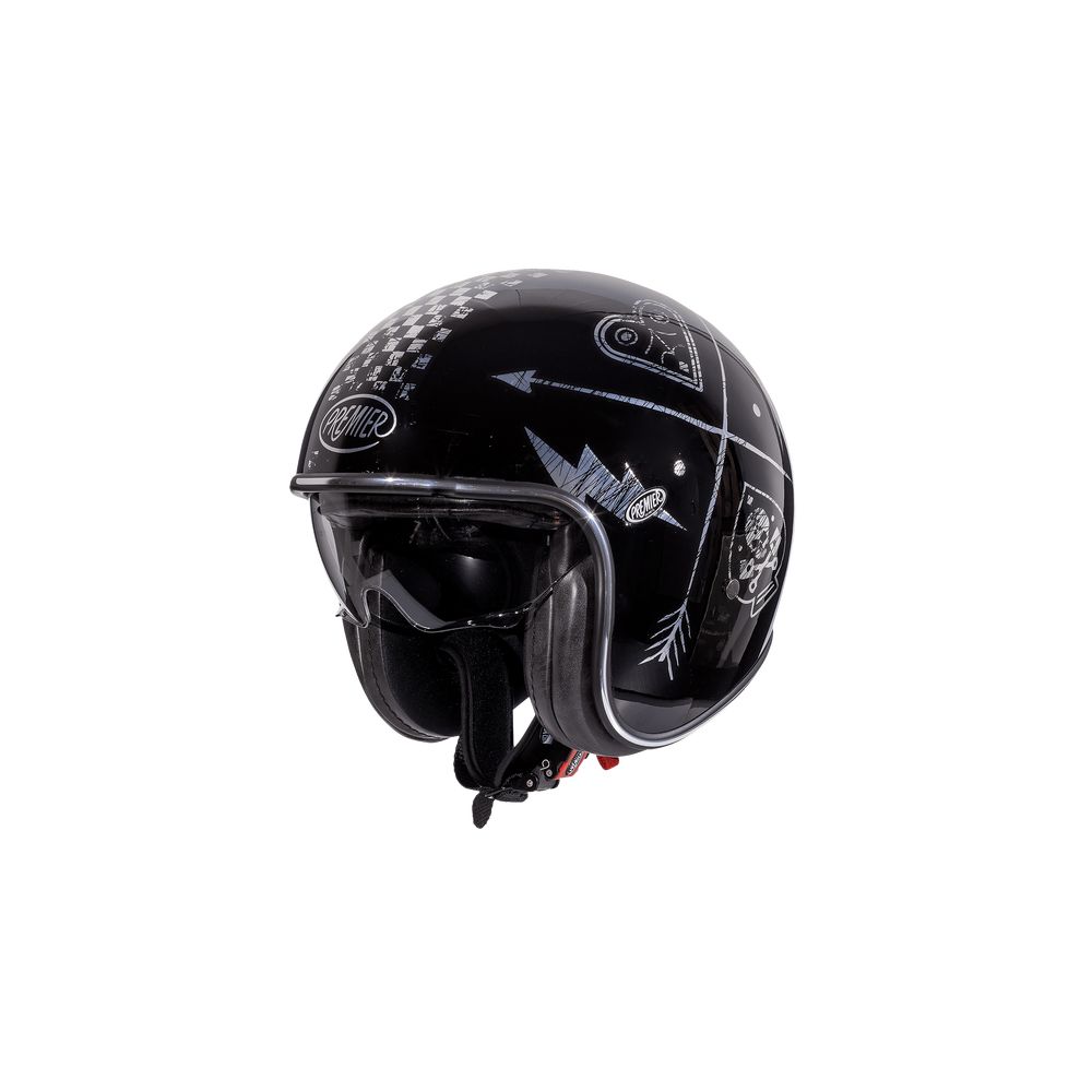 Casca Moto Open-Face/Jet Vintage NX SC Black/Blue/Chrome 2024