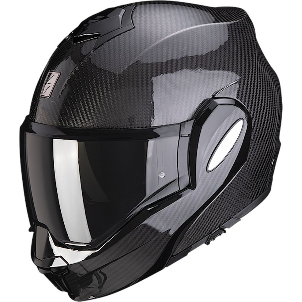 Casca Moto Flip-Up Exo Tech Evo Solid Carbon Black 24