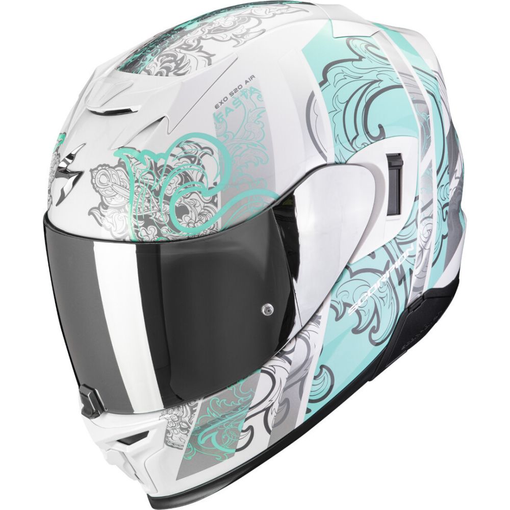 Casca Moto Full-Face EXO 520 Evo Air Fasta Wite/Light Blue 24