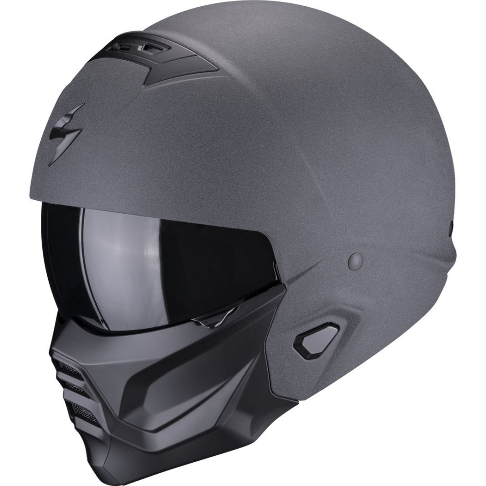 Open Face/Jet Moto Helmet Exo Combat 2 Graphite Grey 24