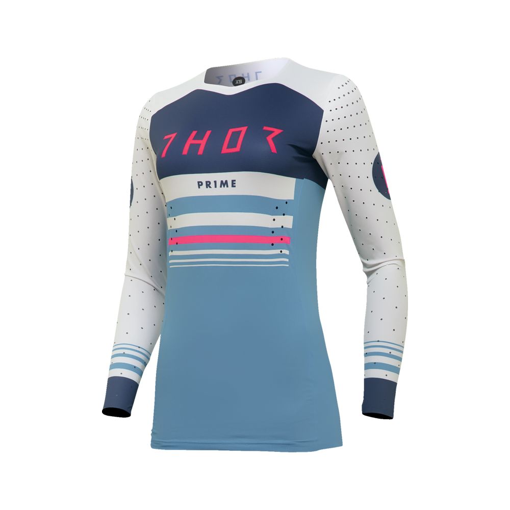 Tricou Moto Mx/Enduro Dama Prime Blaze 
Blue Steel/Vintage White 2024