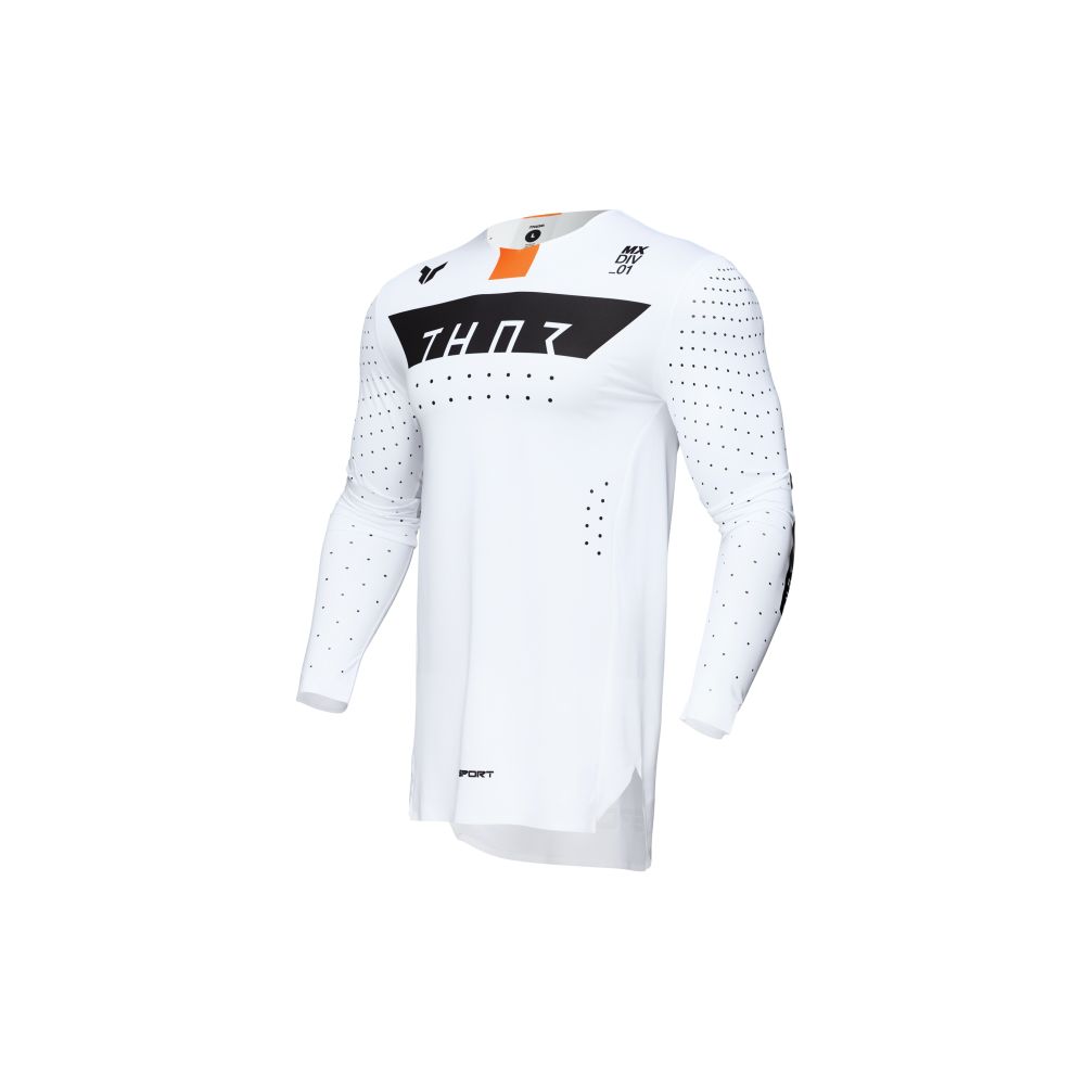 Tricou Moto MX/Enduro Sportmode  Rogue White/Orange 25