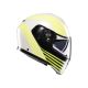 Casca Moto Flip/Up E2206 Mplk Iseo White/Black/Yellow Fluo 25