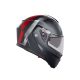 Casca Moto Flip/Up E2206 Mplk Resia Matt Grey/Silver/Red 25