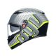 Casca Moto Full-Face K3 E2206 Mplk Fortify Grey/Black/Yellow Fluo
