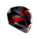 Casca Moto K3 Agv E2206 Mplk Striga Black/Grey/Red 24