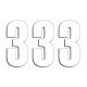Numar Concurs Cifra 3 Adhesive 3 Pack White 5047/10/3