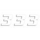 Numar Concurs Cifra 3 Adhesive 3 Pack White 5049/10/3
