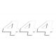 Numar Concurs Cifra 4 Adhesive 3 Pack White 5049/10/4