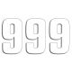 Numar Concurs Cifra 9 Adhesive 3 Pack White 5048/10/9