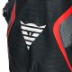 Combinezon Moto Piele Audax D/Zip 1PC Perf. Black/Red/Fluo/Anthracite 25
