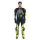 Combinezon Moto Piele Audax D/Zip 1PC Perf. Black/Yellow/Fluo/Anthracite 25