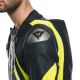Combinezon Moto Piele Audax D/Zip 1PC Perf. Black/Yellow/Fluo/Anthracite 25