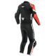 Combinezon Moto Piele Avro 4 2Pcs Black-Matt/Fluo-Red/White 23