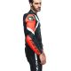 Combinezon Moto Piele Avro 4 2Pcs Black-Matt/Fluo-Red/White 23