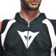 Combinezon Moto Piele Avro 4 2Pcs Black-Matt/Fluo-Red/White 23