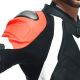 Combinezon Moto Piele Avro 4 2Pcs Black-Matt/Fluo-Red/White 23