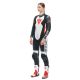 Combinezon Moto Piele Dama Grobnik Perforated 1 PC Black/White/Fluo-Red 23