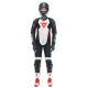 Combinezon Moto Piele Dama Grobnik Perforated 1 PC Black/White/Fluo-Red 23