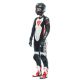 Combinezon Moto Piele Dama Grobnik Perforated 1 PC Black/White/Fluo-Red 23