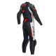 Combinezon Moto Piele Dama Grobnik Perforated 1 PC Black/White/Fluo-Red 23
