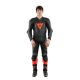 Combinezon Moto Piele Laguna Seca 5 1Pc Perforated Black/Fluo-Red 23