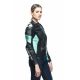 Geaca Moto Piele Dama Racing 4 Black/Acqua-Green 23