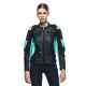 Geaca Moto Piele Dama Racing 4 Black/Acqua-Green 23